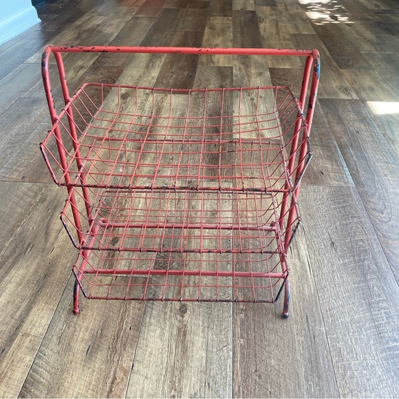 Hobby Lobby Storage & Organization Rustic Farmhouse Red Wire Desk